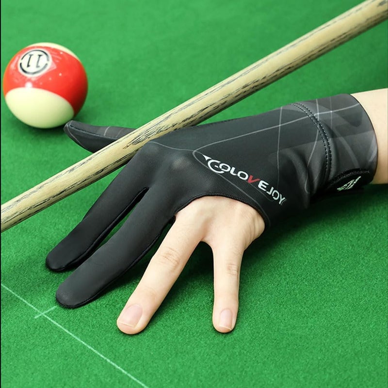 Wnddle Pool Glove Left Hand, Billiard Pool Gloves for Left Hand 3 Finger, Snooker Cue Sport Glove Popular, Billiards Glove, Sizes for Men & Women - Image 2